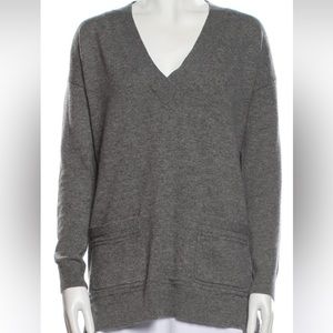 Sezane 100% cashmere rare grey jumper / sweater -size Small